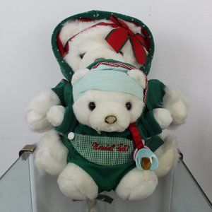 Minneapolis Marshall Field's 2002 17 Inches Mrs. Santa Bear and Baby